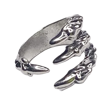 Anillo Garra de Cristal y Fuego, fotografía del catálogo Draco