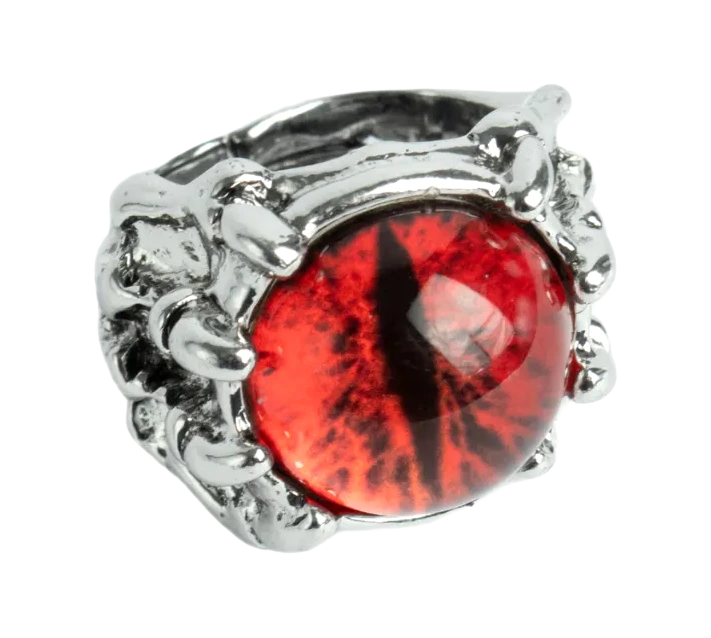 Anillo Ojo Rojo Astral, fotografía del catálogo Draco