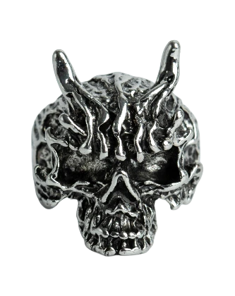 Anillo Poder Oscuro Calavera Demoníaca, fotografía del catálogo Draco